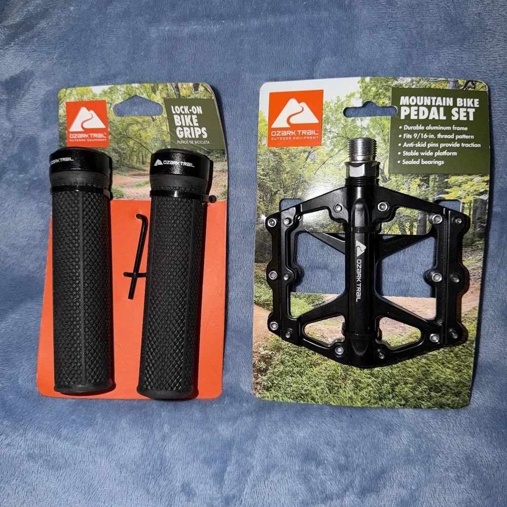 Ozark Trail Lock On Bike Grips, And Pedal Set